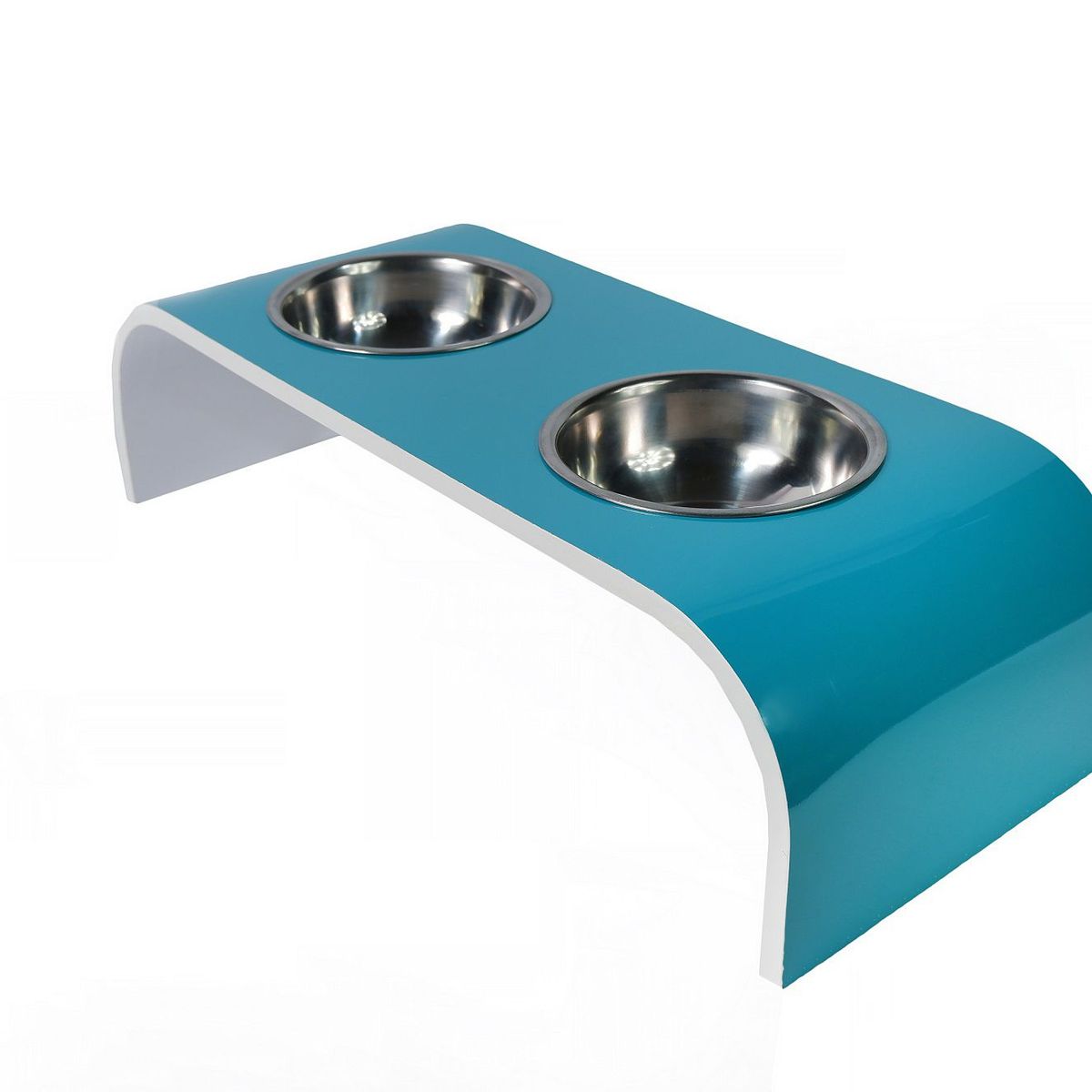 GENERICO - comedero laminado para perro y gatos medianos negro