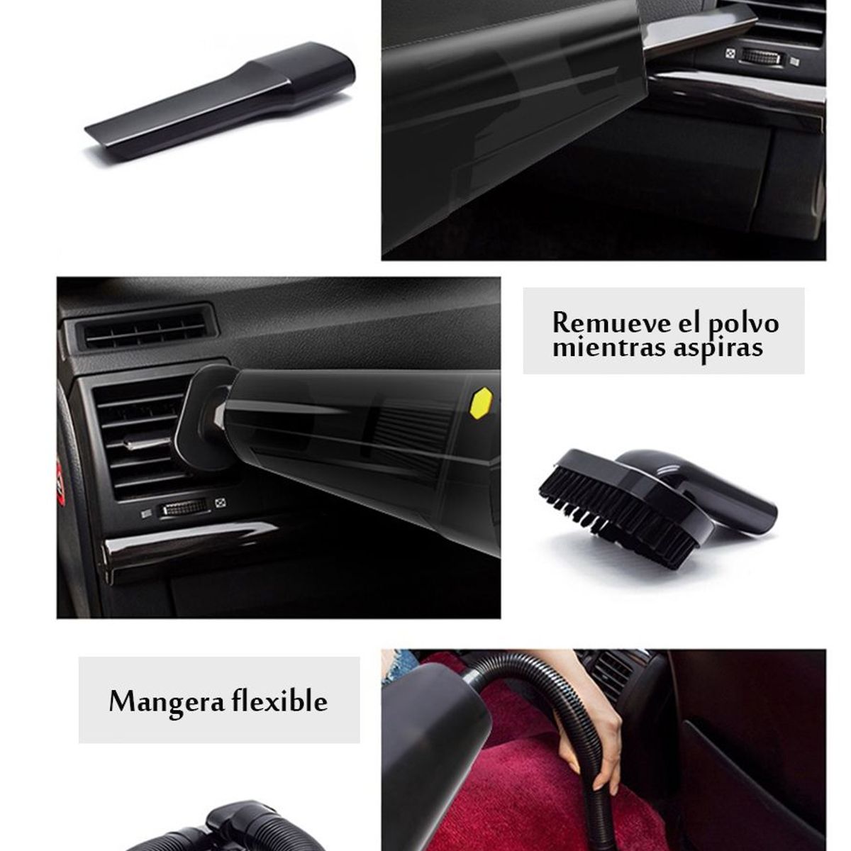 GENERICO - Compresor para autos y Aspidora potente 2 en 1