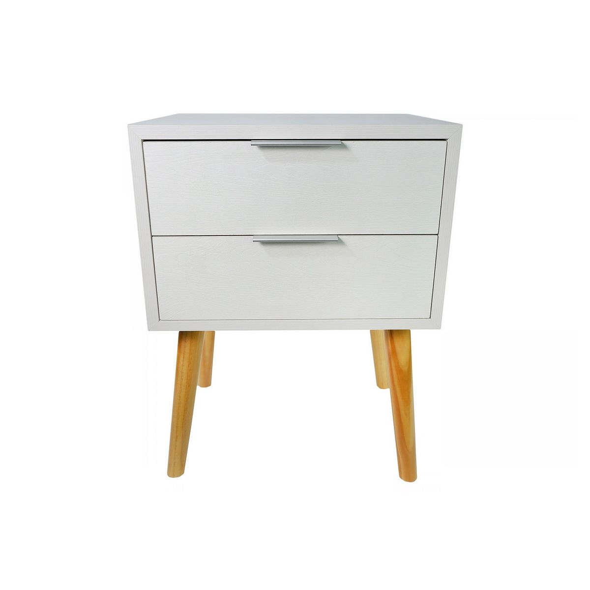 PELIKANO - MESA DE NOCHE  VELADOR MODERNO ROBLE BLANCO