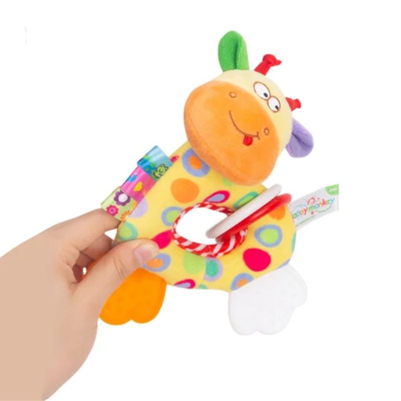 GENERICO - PELUCHE SONAJERO SENSORIAL JIRAFA