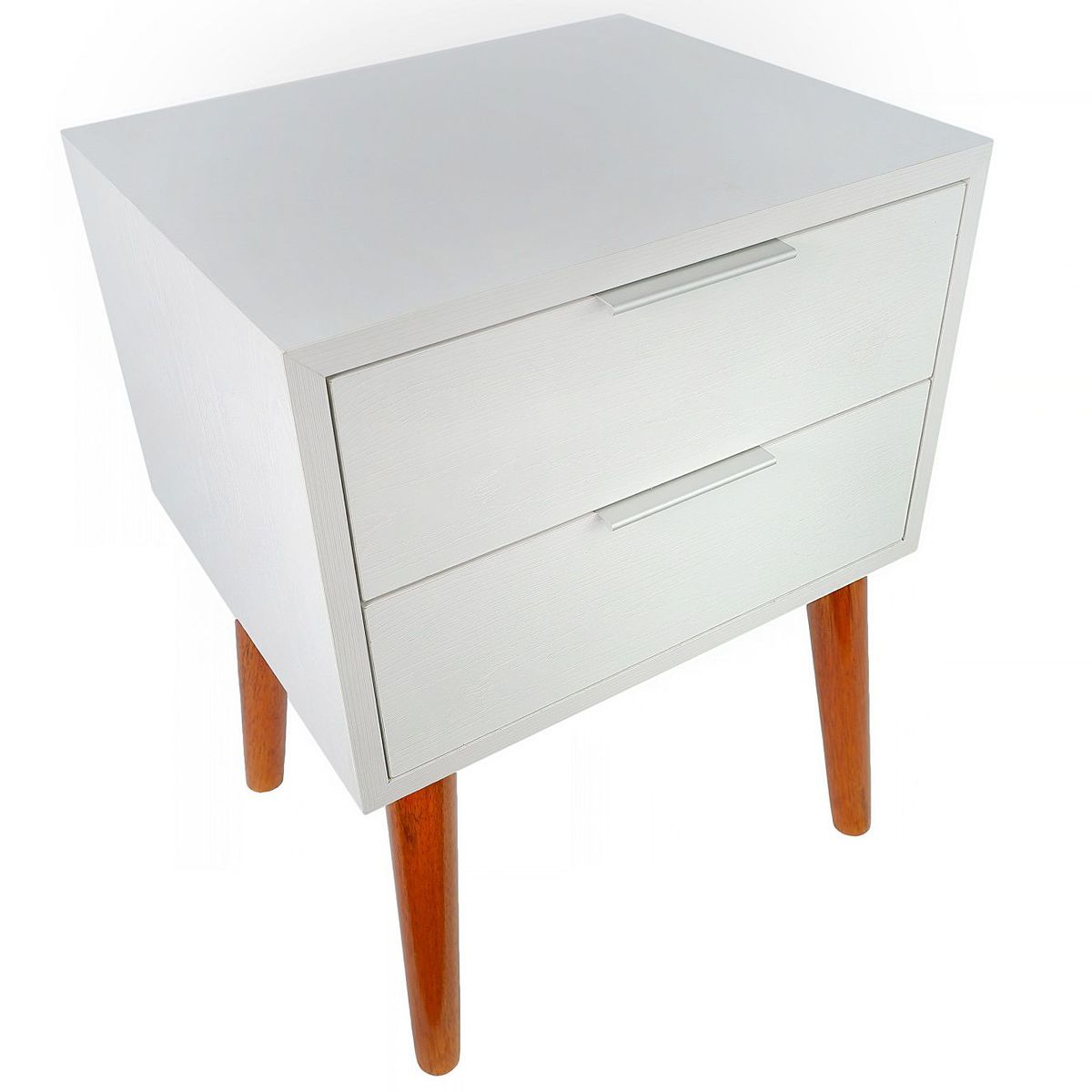 PELIKANO - MESA DE NOCHE , VELADOR MODERNO ROBLE BLANCO 2