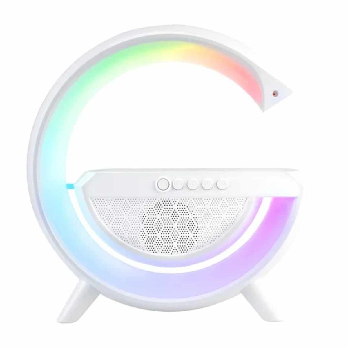 GENERICO - Lampara de Carga Inalambrica - Bluetooth - Radio Altavoz - Luz LED