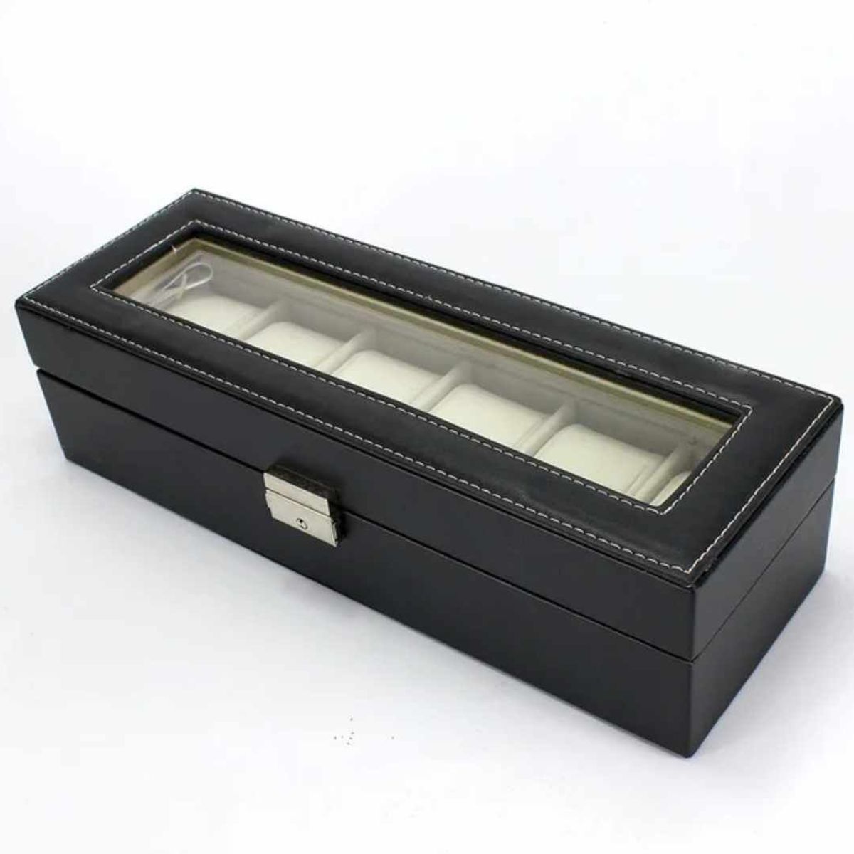 GENERICO - Porta Reloj Elegante Caja De Lujo Organizador De 6 Relojes