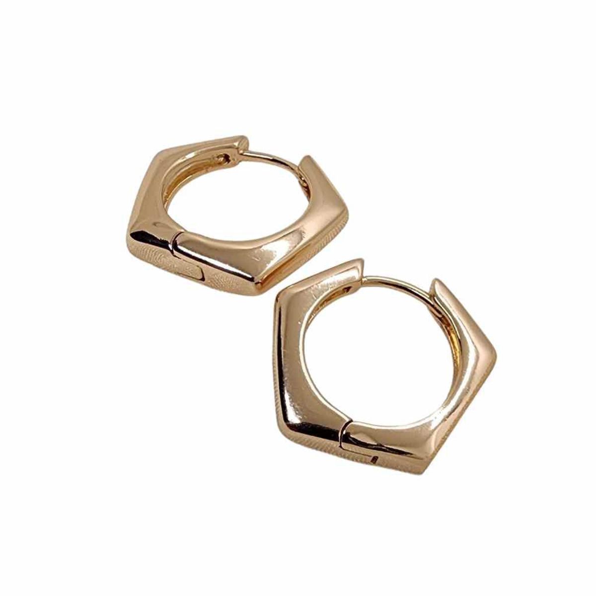 GENERICO - ARETE DE ACERO INOXIDABLE ARGOLLA CUADRADA