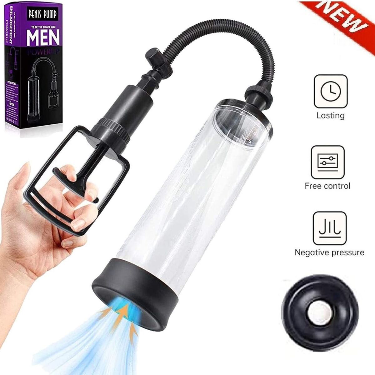 GENERICO - Bomba al Vacío para Agrandar Alargamiento de Pene Extensor