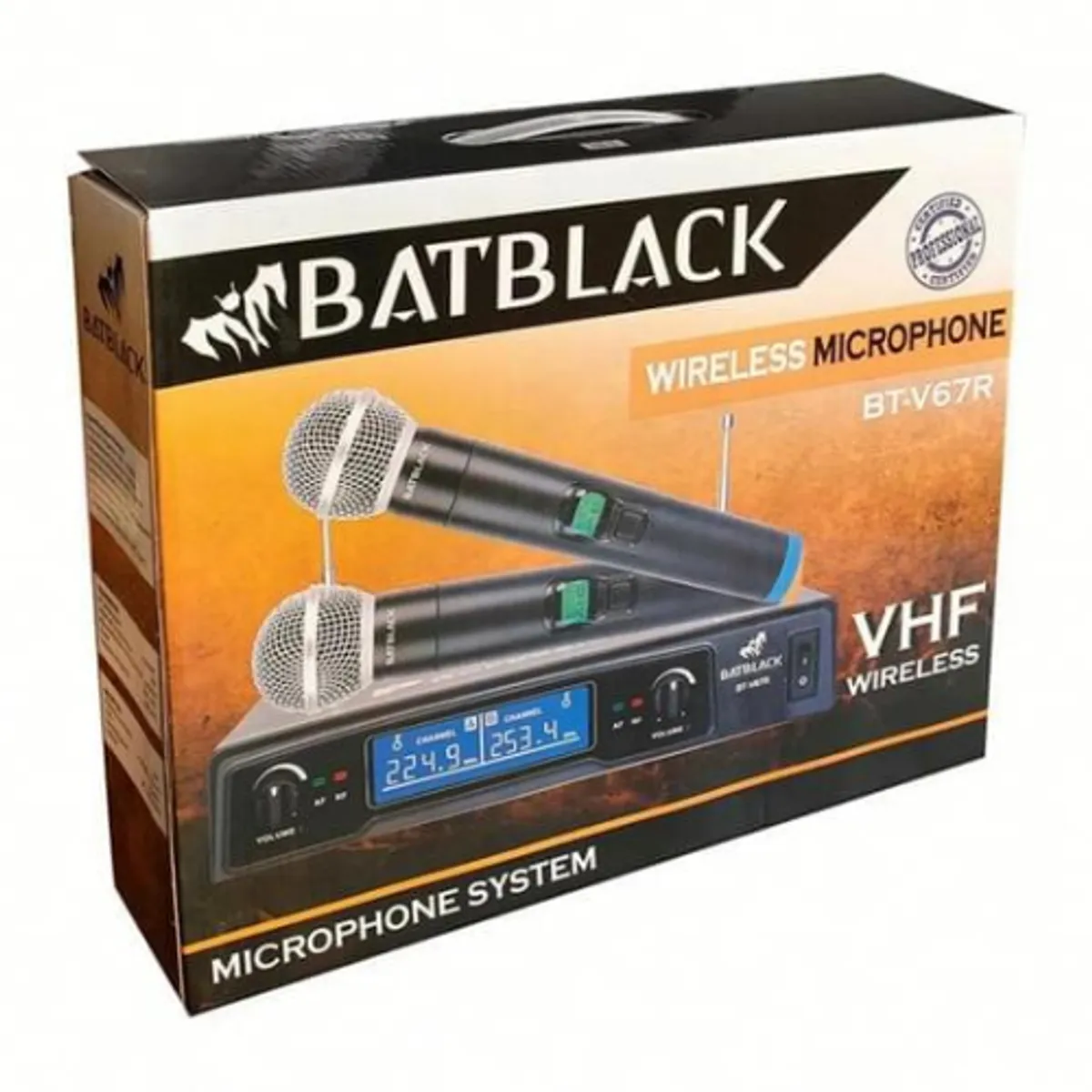 BATBLACK - micrófono inalámbrico profesional vhf