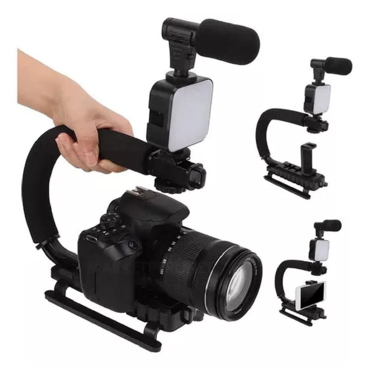 SEISA - Estabilizador para Cámara y Celular Kit de Grabación