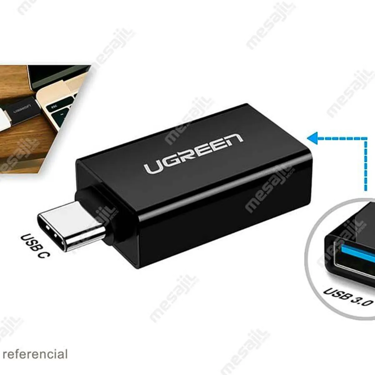 UGREEN - UGREEN Adaptador OTG USB-C a USB 3.0 hembra