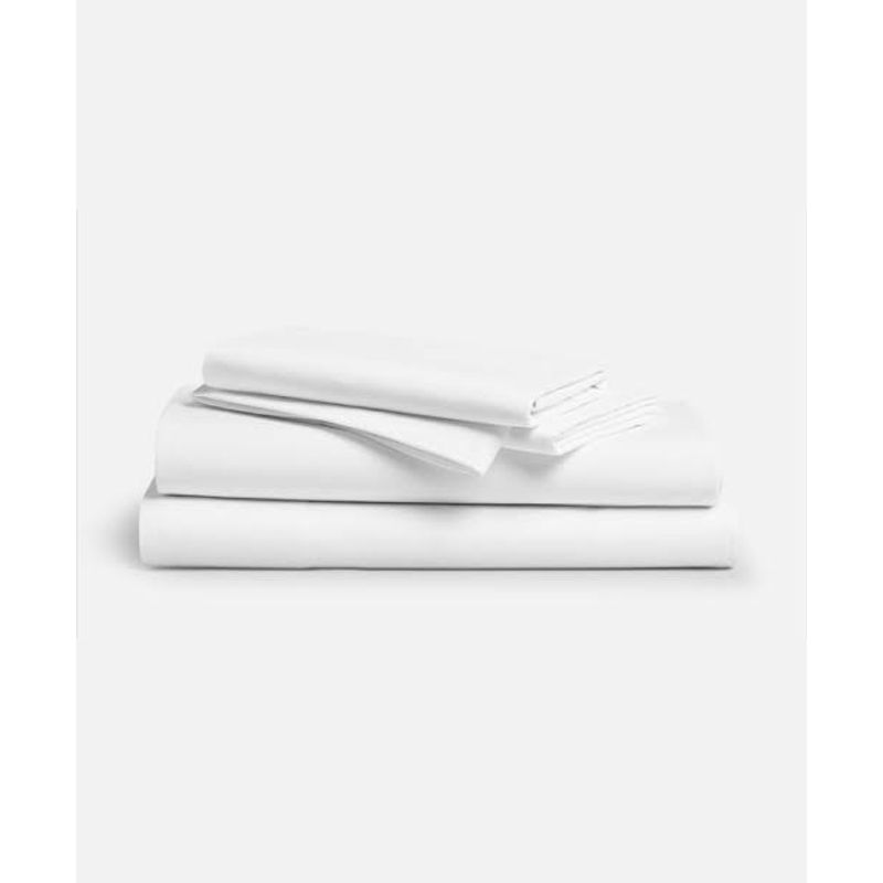 GENERICO - Sábanas bajeras algodón para cuna 130 x 70 cm blanco