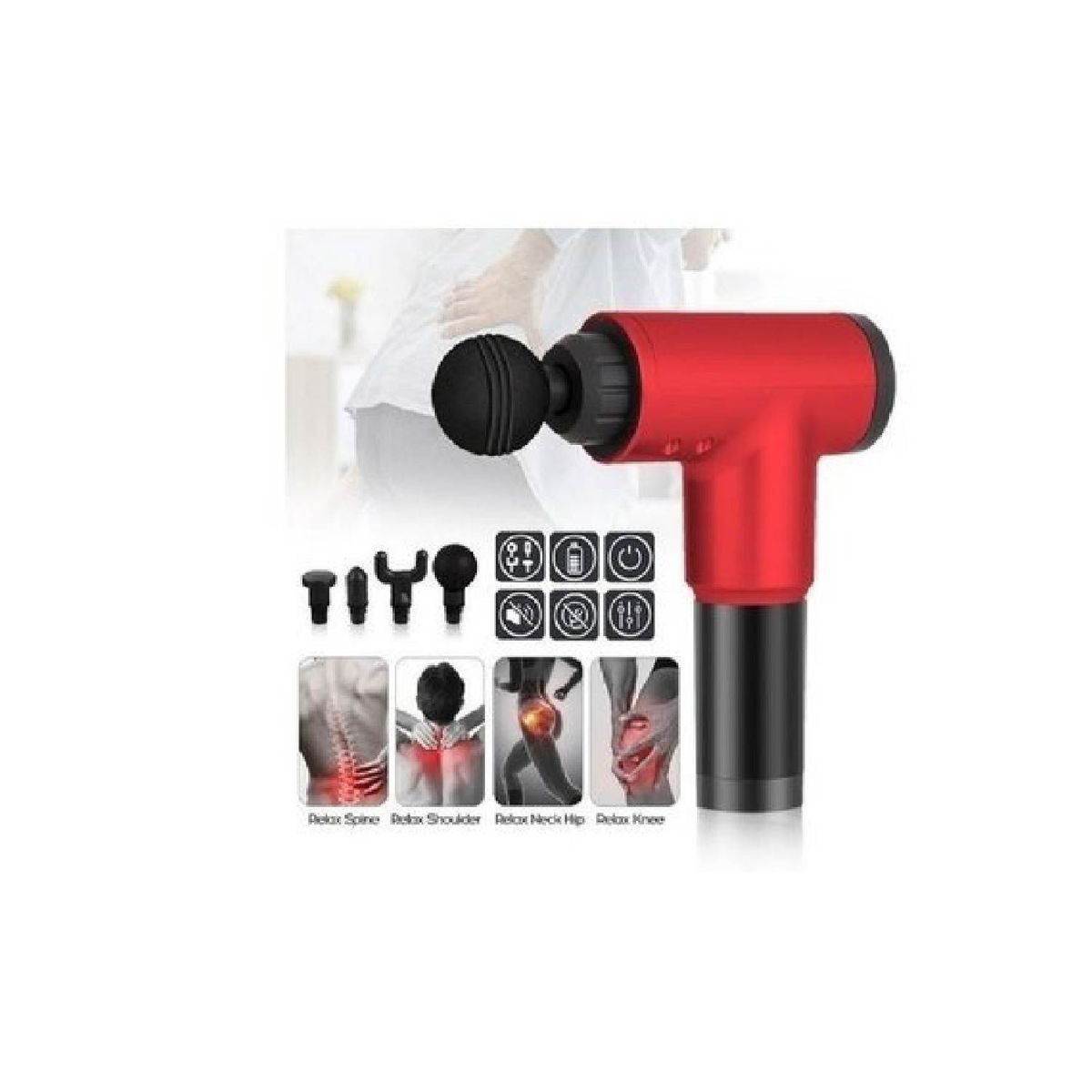 GENERICO - Masajeador Muscular Facial Gun Marca Generico