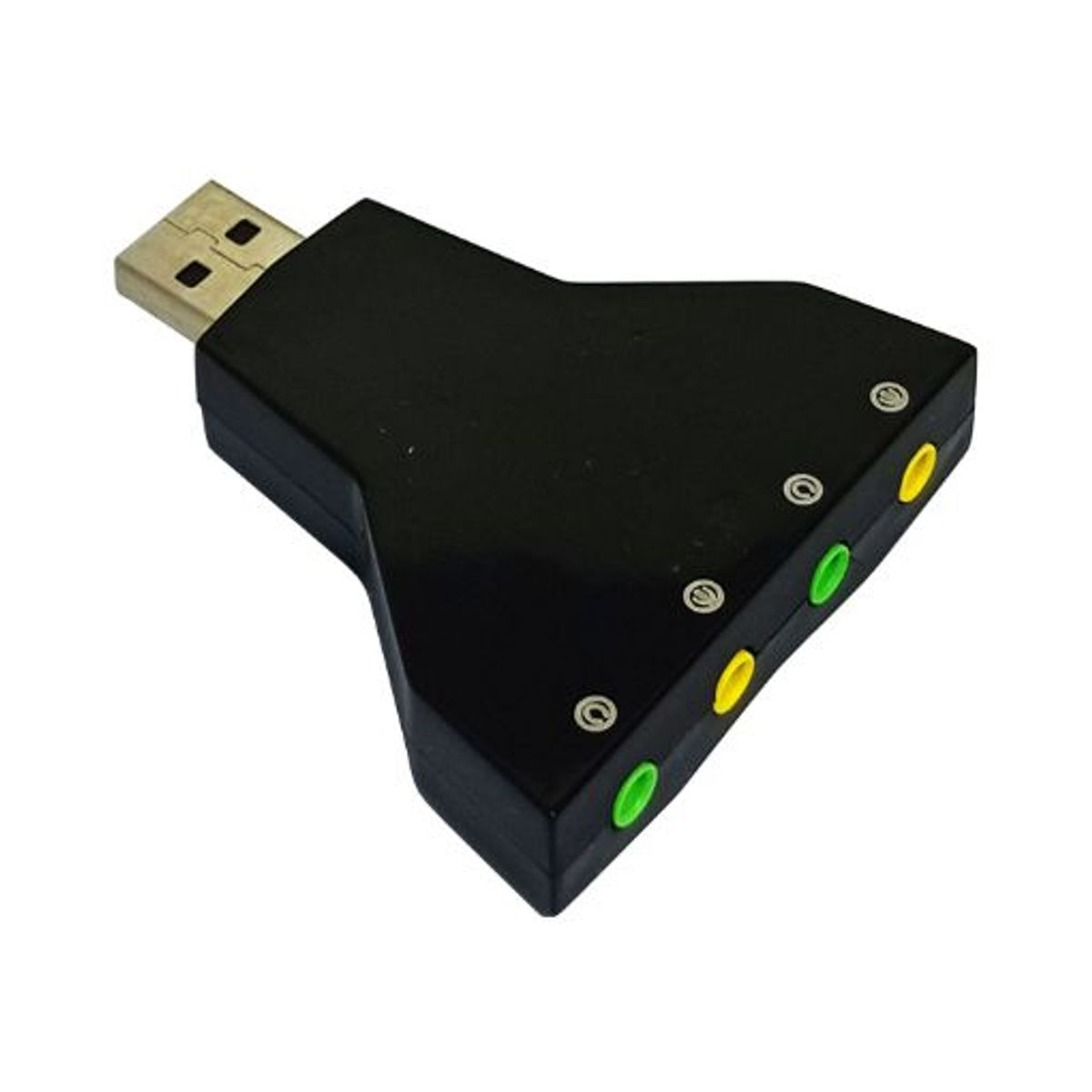 GENERICO - Tarjeta de Sonido USB 7.1 2 Mic y 2 Aud VIRTUAL7.1 TECH