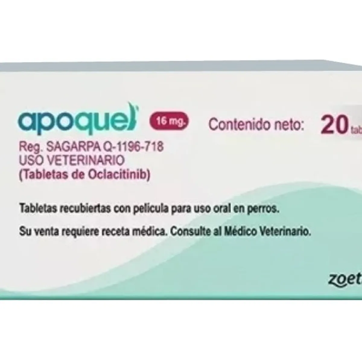 ZOETIS - Apoquel de 16 mg x 20 tabletas