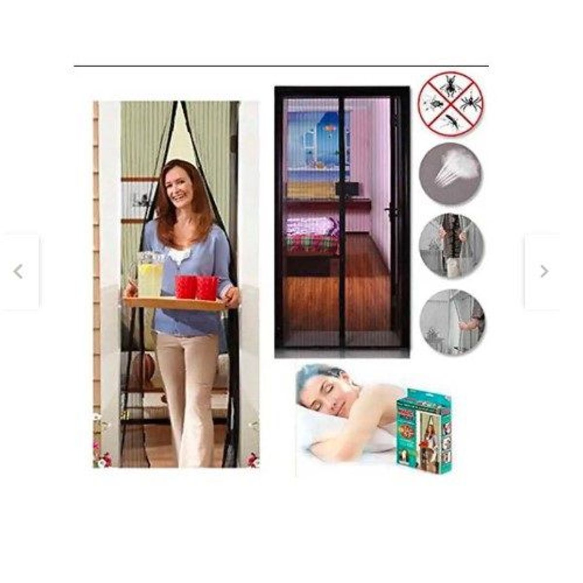 GENERICO - CORTINA MALLA METALICA ANTI MOSQUITO