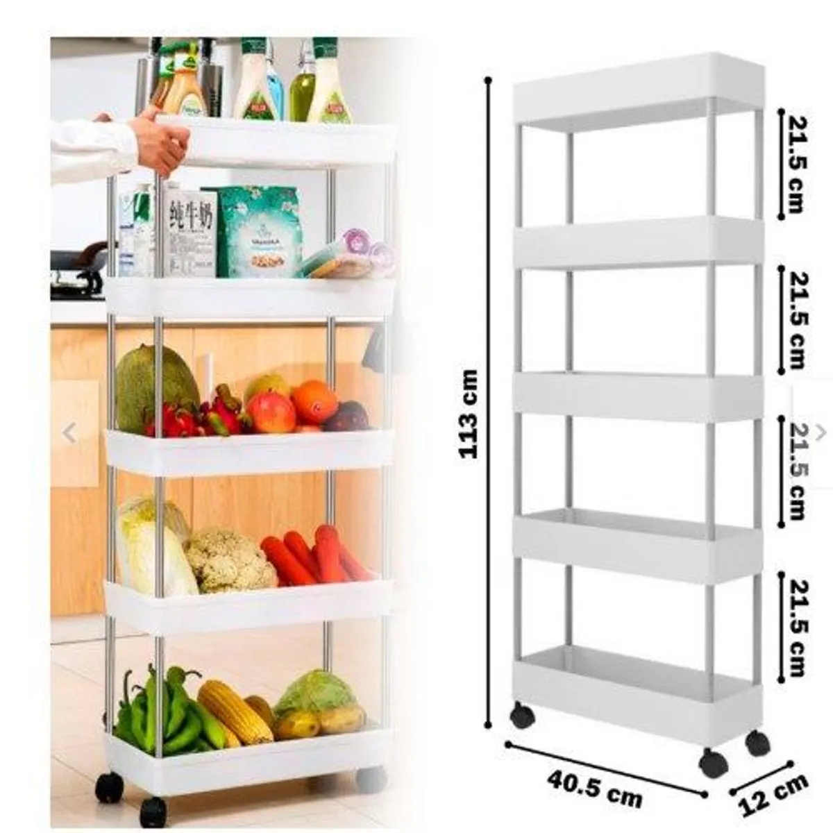 GENERICO - Organizador Cocina Ahorrador de Espacio 5 niveles