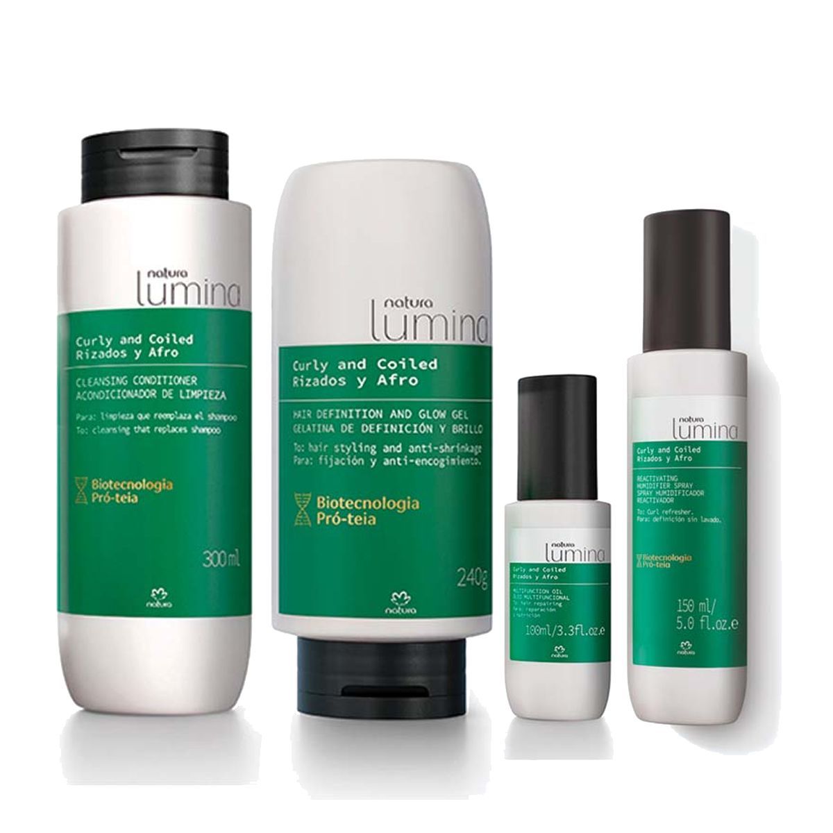 NATURA - Kit Lumina óleo - Cabellos Rizados y Afros