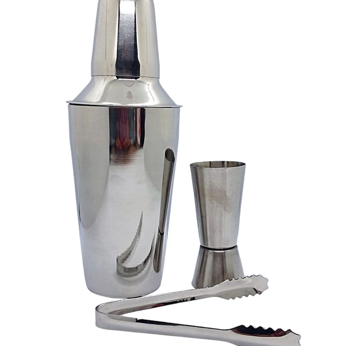 GENERICO - Coctelera de 4 Piezas de Acero Inoxidable