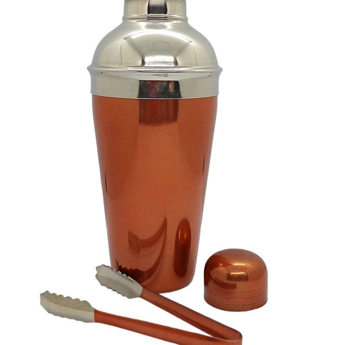 GENERICO - Coctelera de 3 Piezas de Acero Inoxidable - Cobre