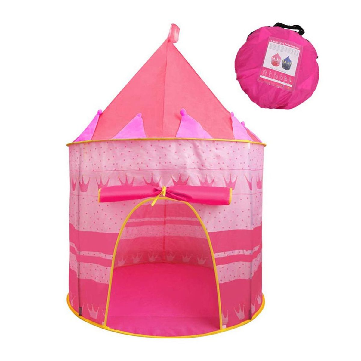 GENERICO - Carpa Castillo Casita Armable para Niñas Rosado