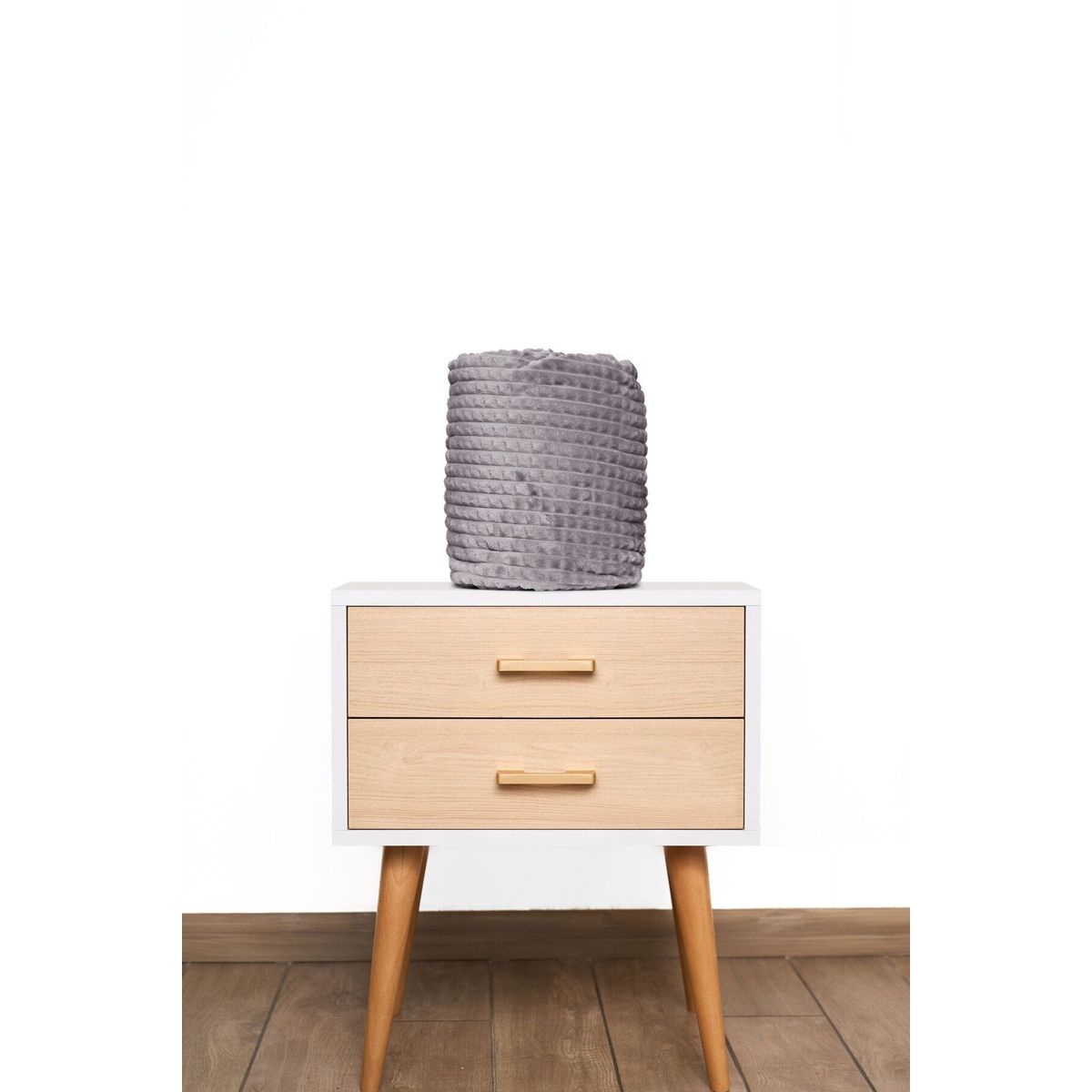 COBITEX HOME - Manta de invierno gris 230x180cm con textura de corderito cobitex