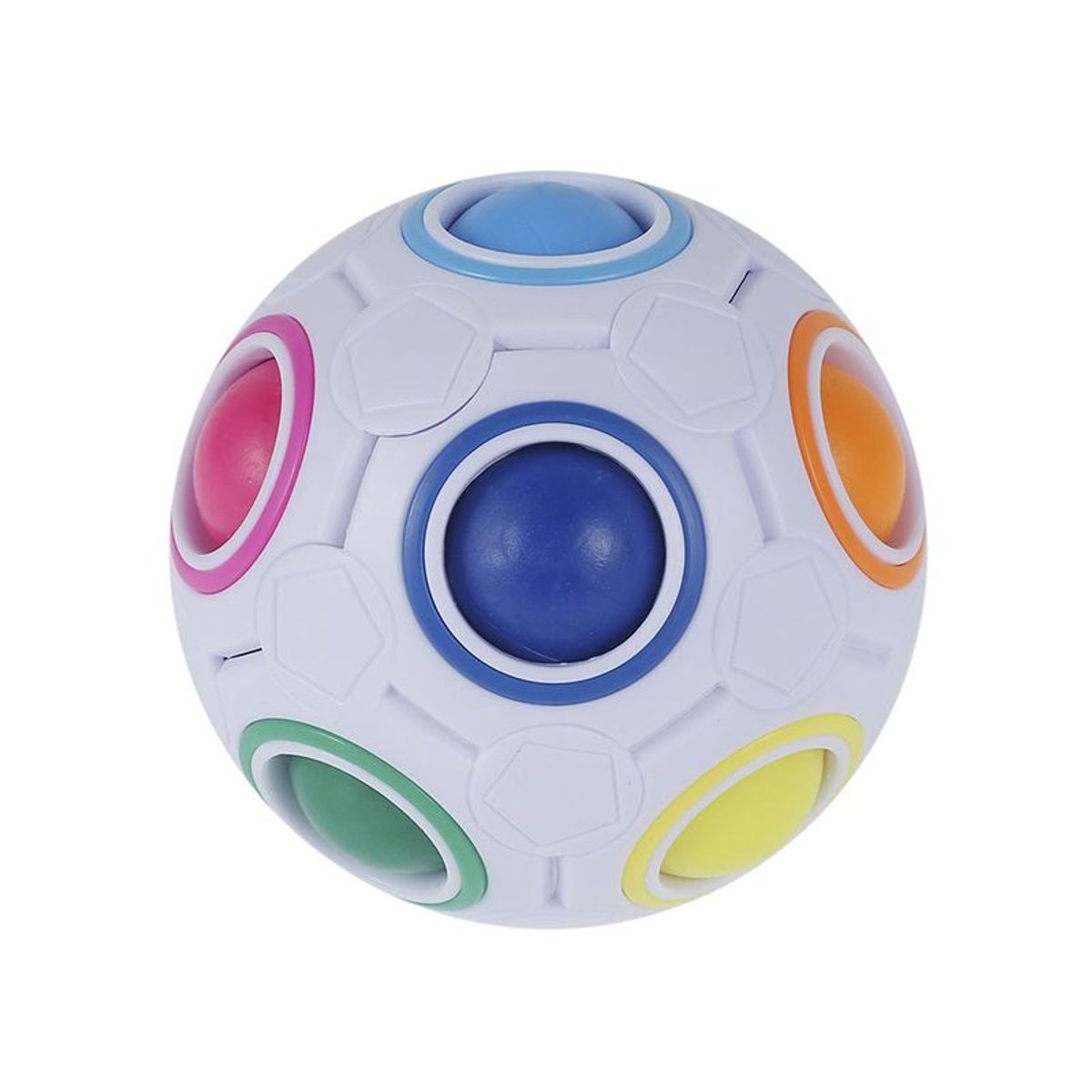 YJ - Cubo Magico Yj Bola Arcoiris Puzzle Rubik Juego De Ingenio