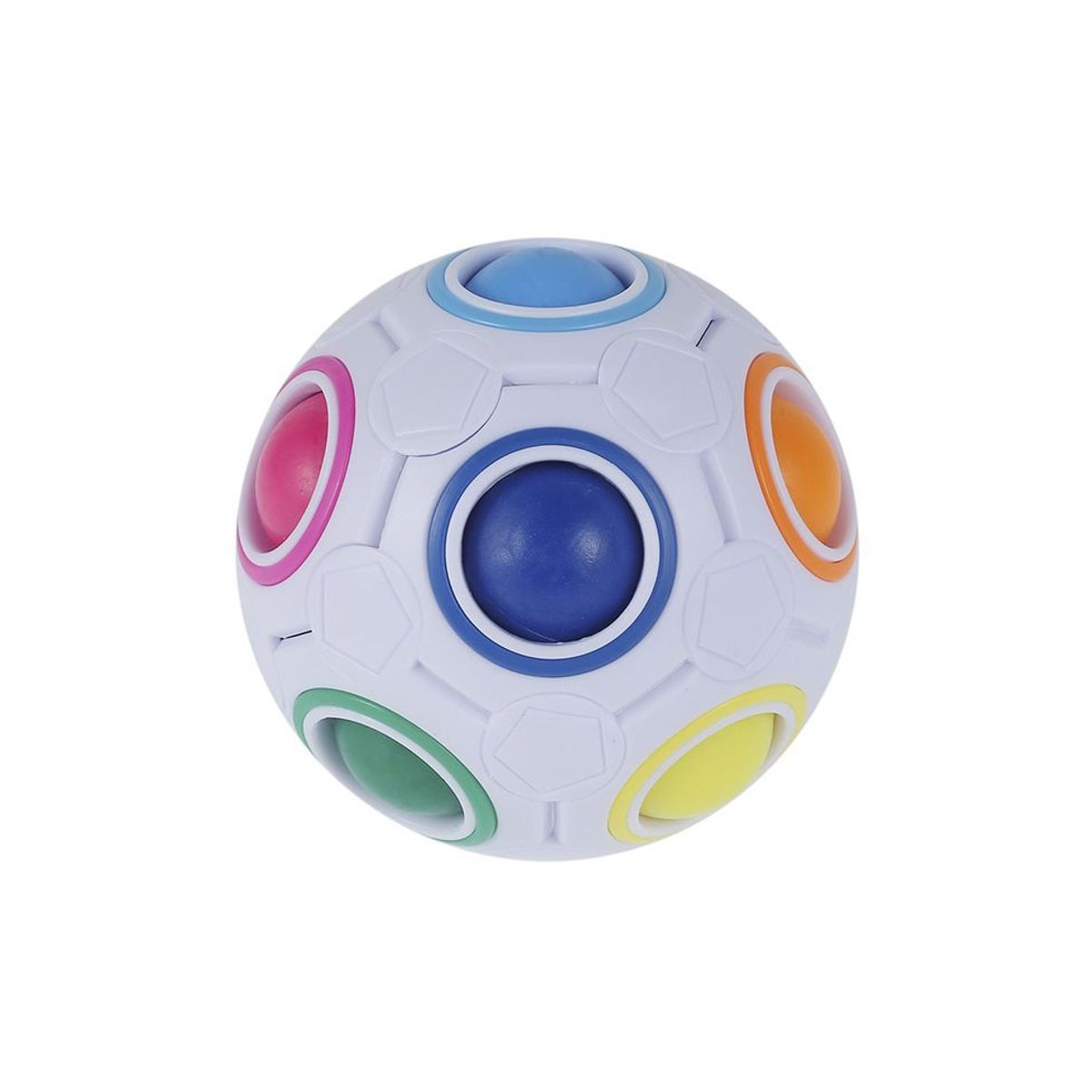 YJ - Cubo Magico Yj Bola Arcoiris Puzzle Rubik Juego De Ingenio