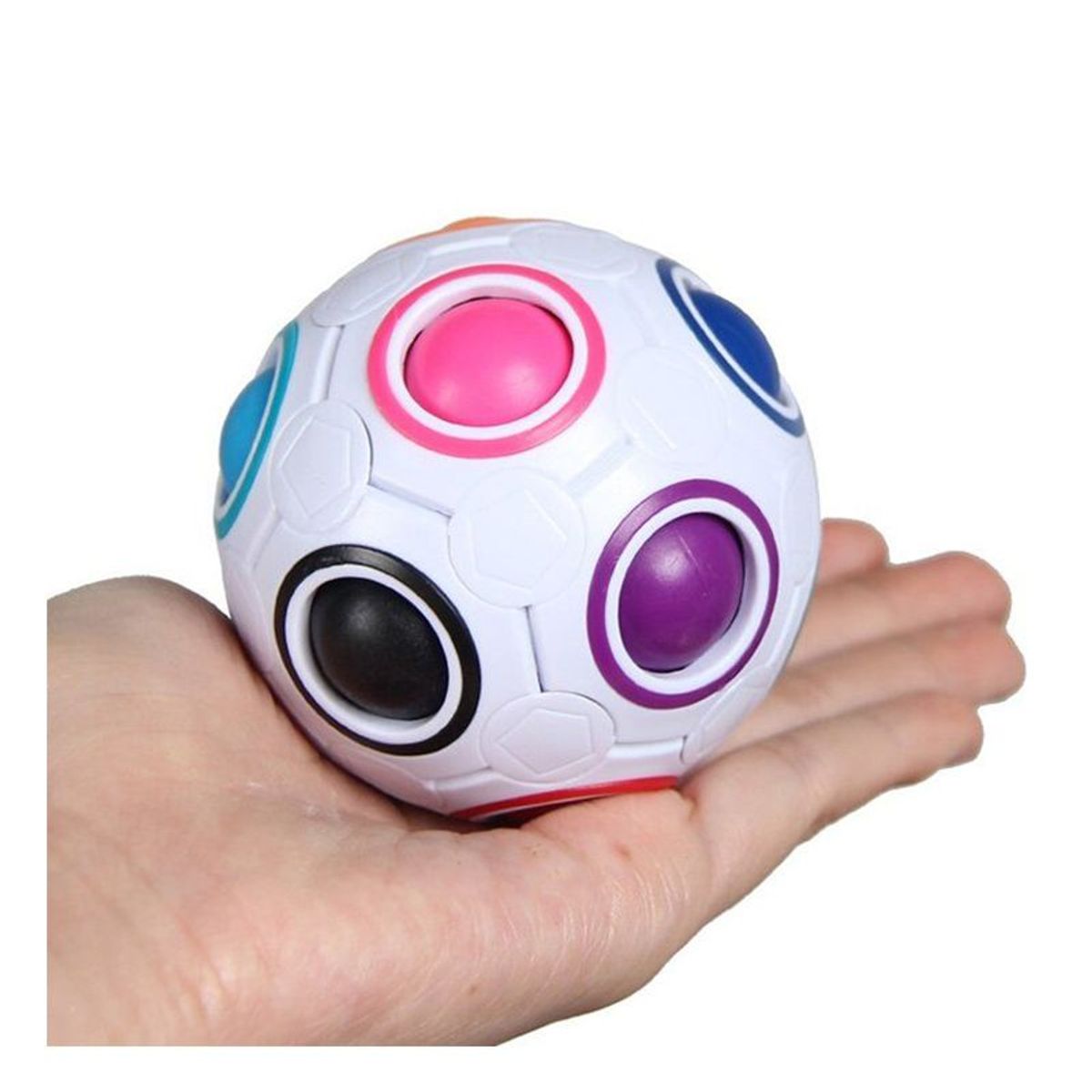 YJ - Cubo Magico Yj Bola Arcoiris Puzzle Rubik Juego De Ingenio