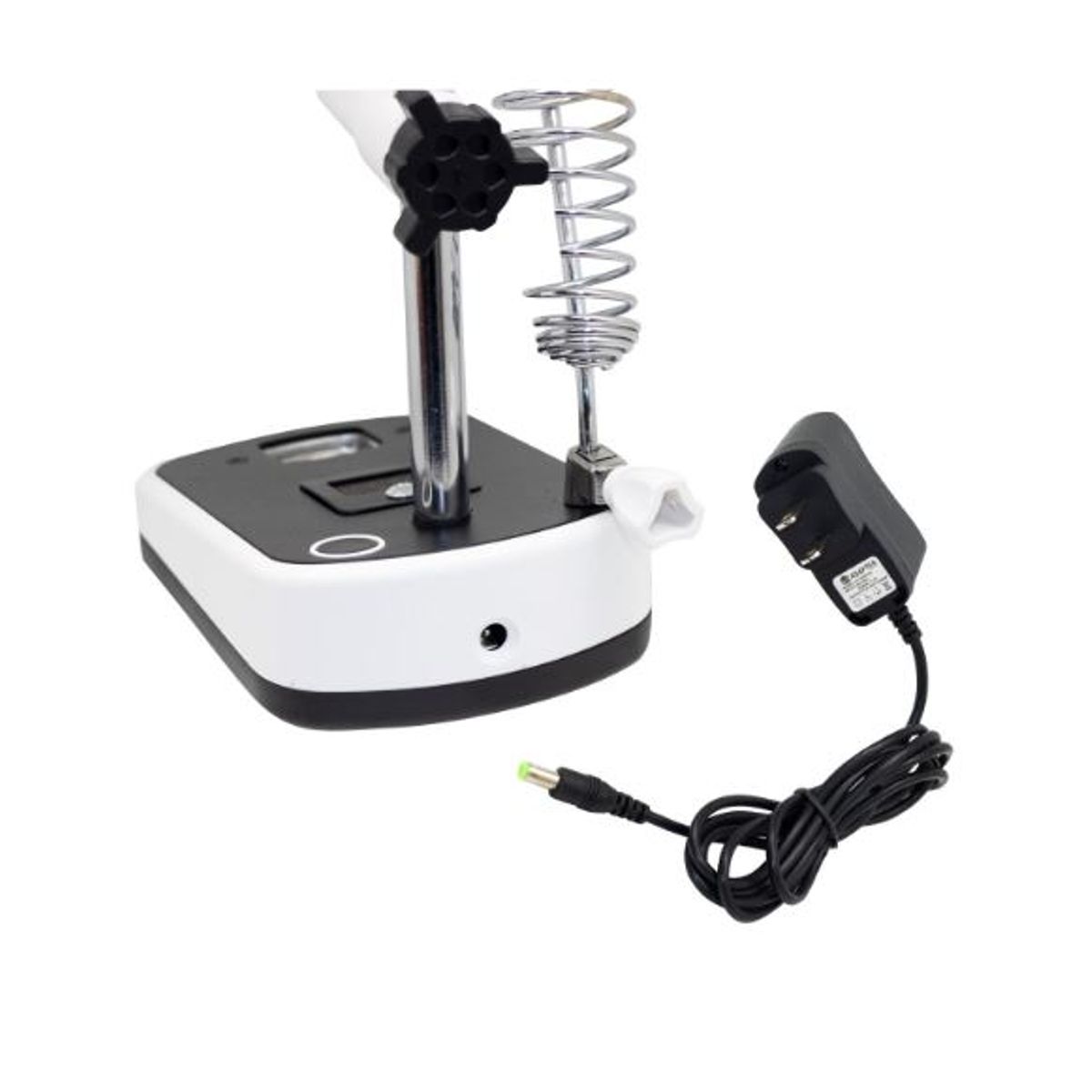 GENERICO - Soporte para Cautín con Lupa Luz LED y Pinzas MG16090C