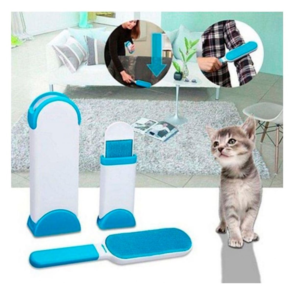 GENERICO - Removedor Saca Pelos Pelusas De Mascotas - Perro Gatos