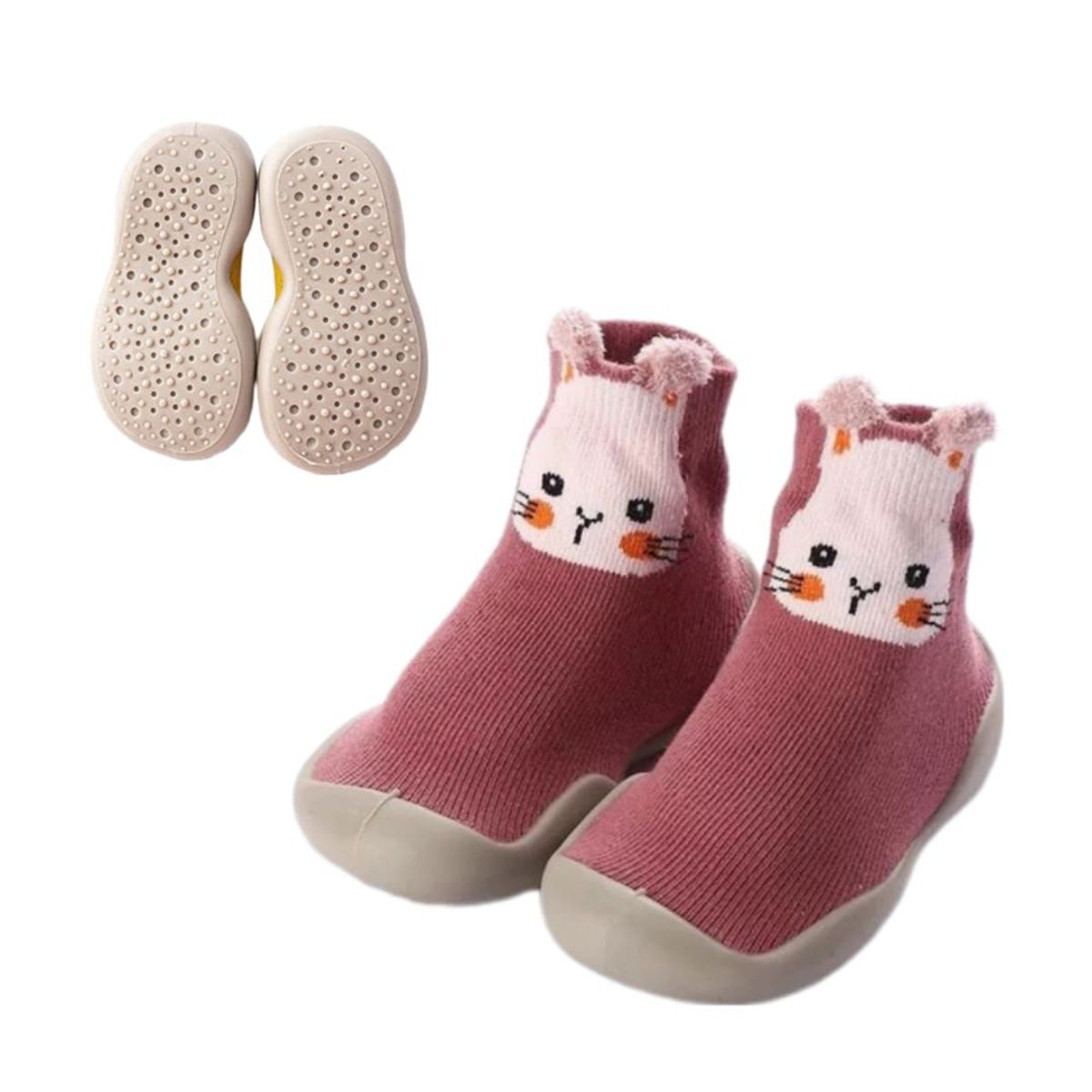 GENERICO - Zapamedias Talla 15.5 cm Suela de Goma Rosado