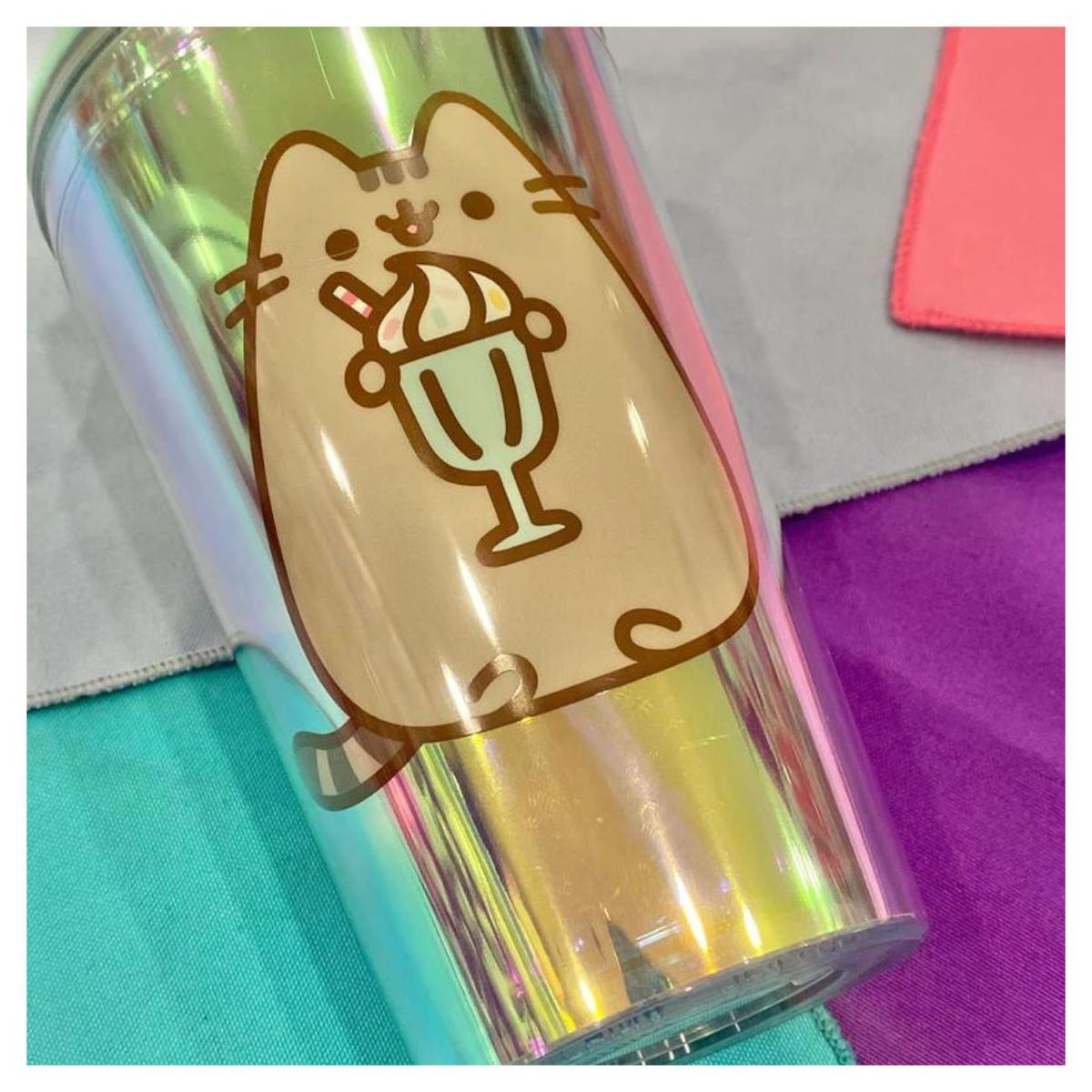 GENERICO - Tumbler Pusheen - Vaso El Gato Pusheen Enesco