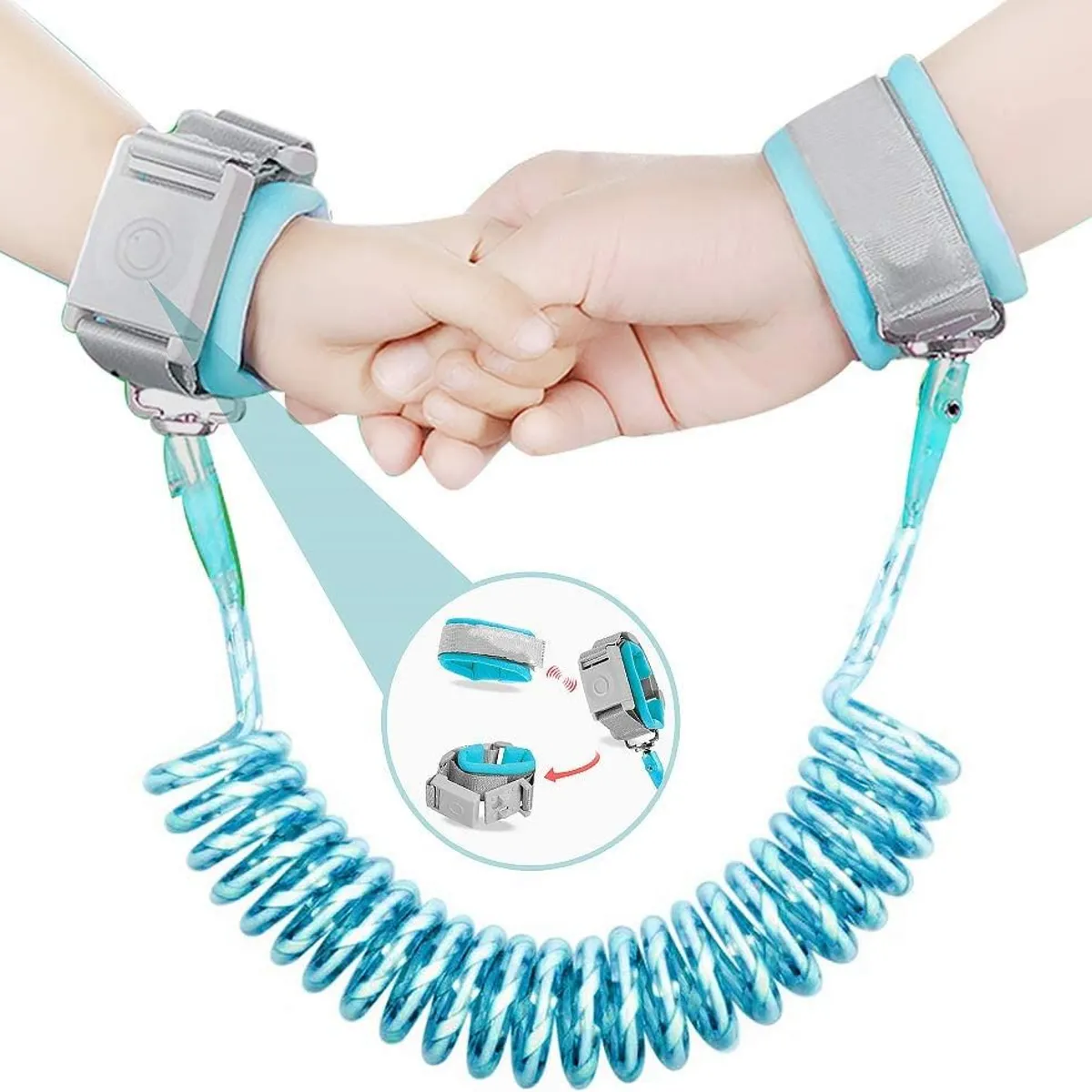 GENERICO - Pulsera antiperdida cerradura magnética para niños verde