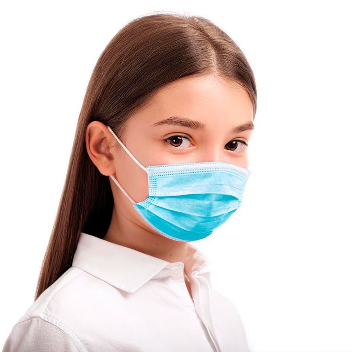 GENERICO - MASCARILLA NIÑO QUIRURGICA CELESTE  X 50 UNIDADES