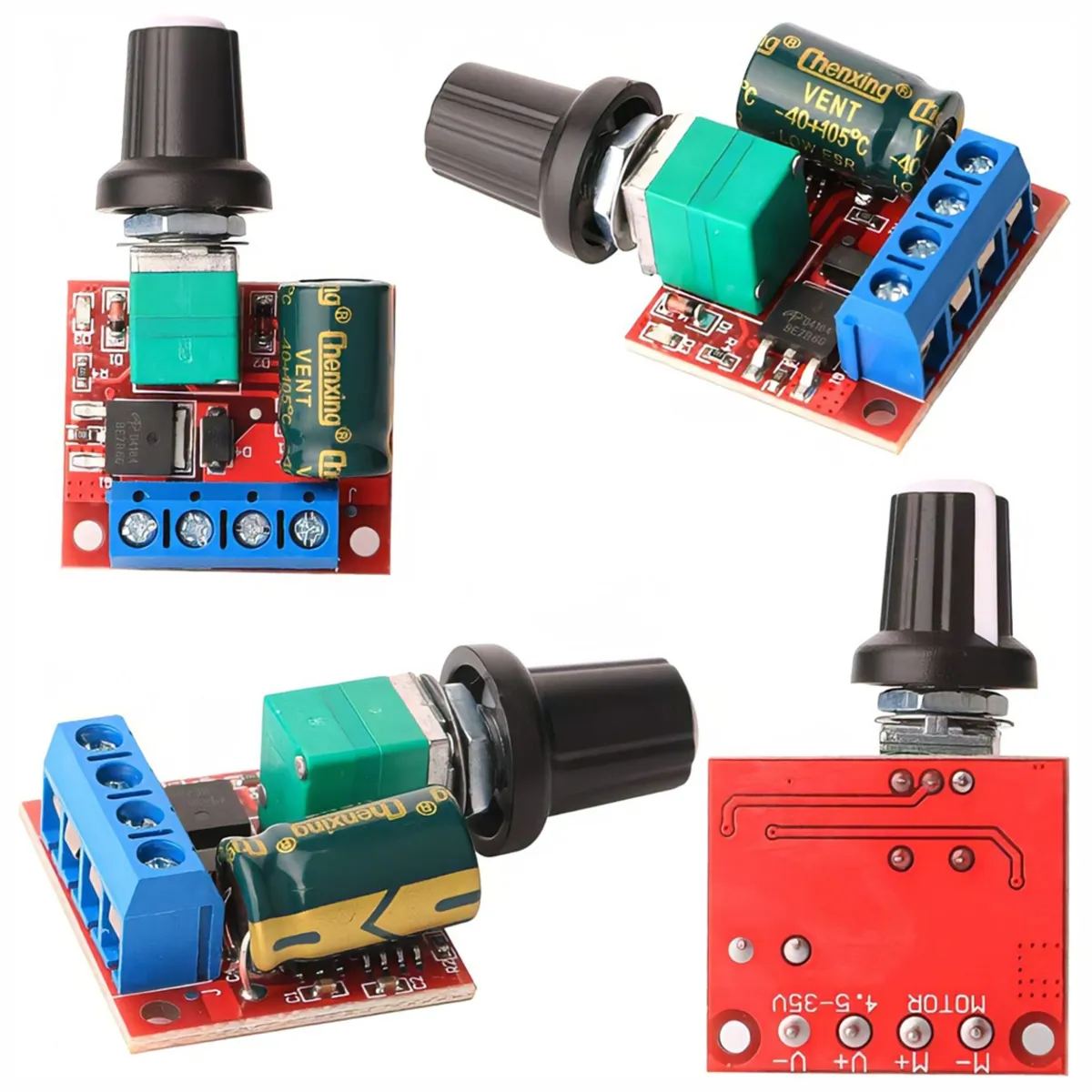 GENERICO - Módulo  Controlador Regulador Velocidad Voltaje 4.5 - 35v Motor otros