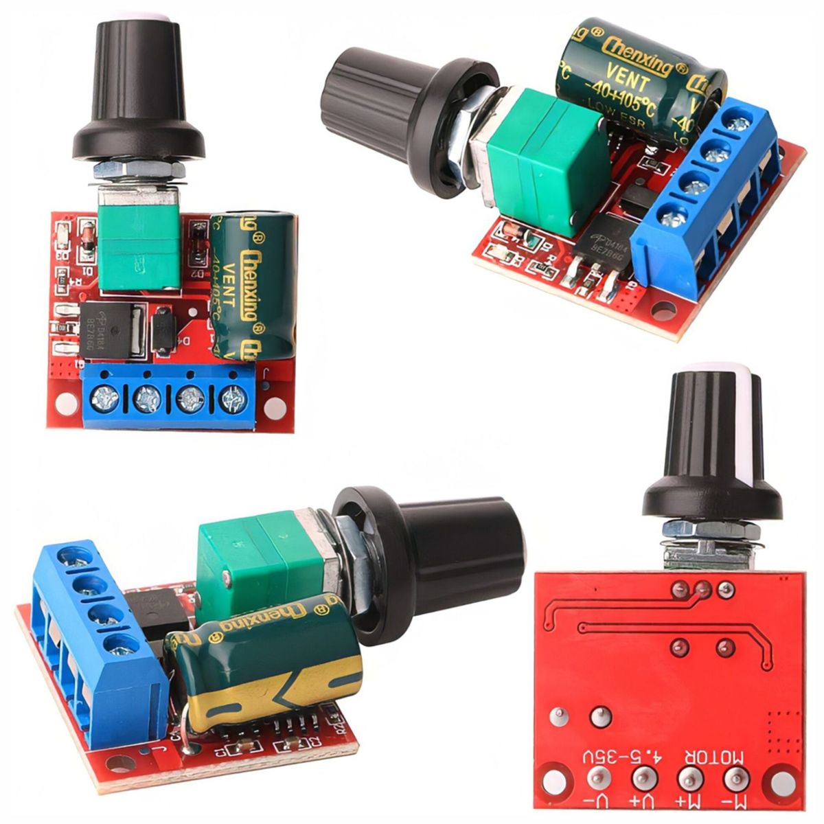 GENERICO - Módulo  Controlador Regulador Velocidad Voltaje 4.5 - 35v Motor otros