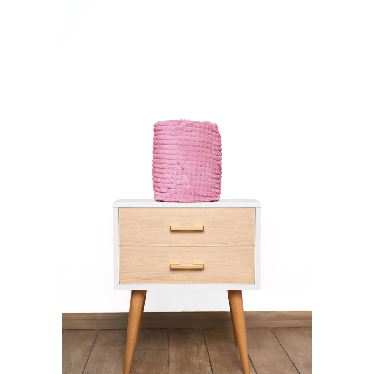 COBITEX HOME - Manta de invierno rosado 230x180cm con textura de corderito cobitex