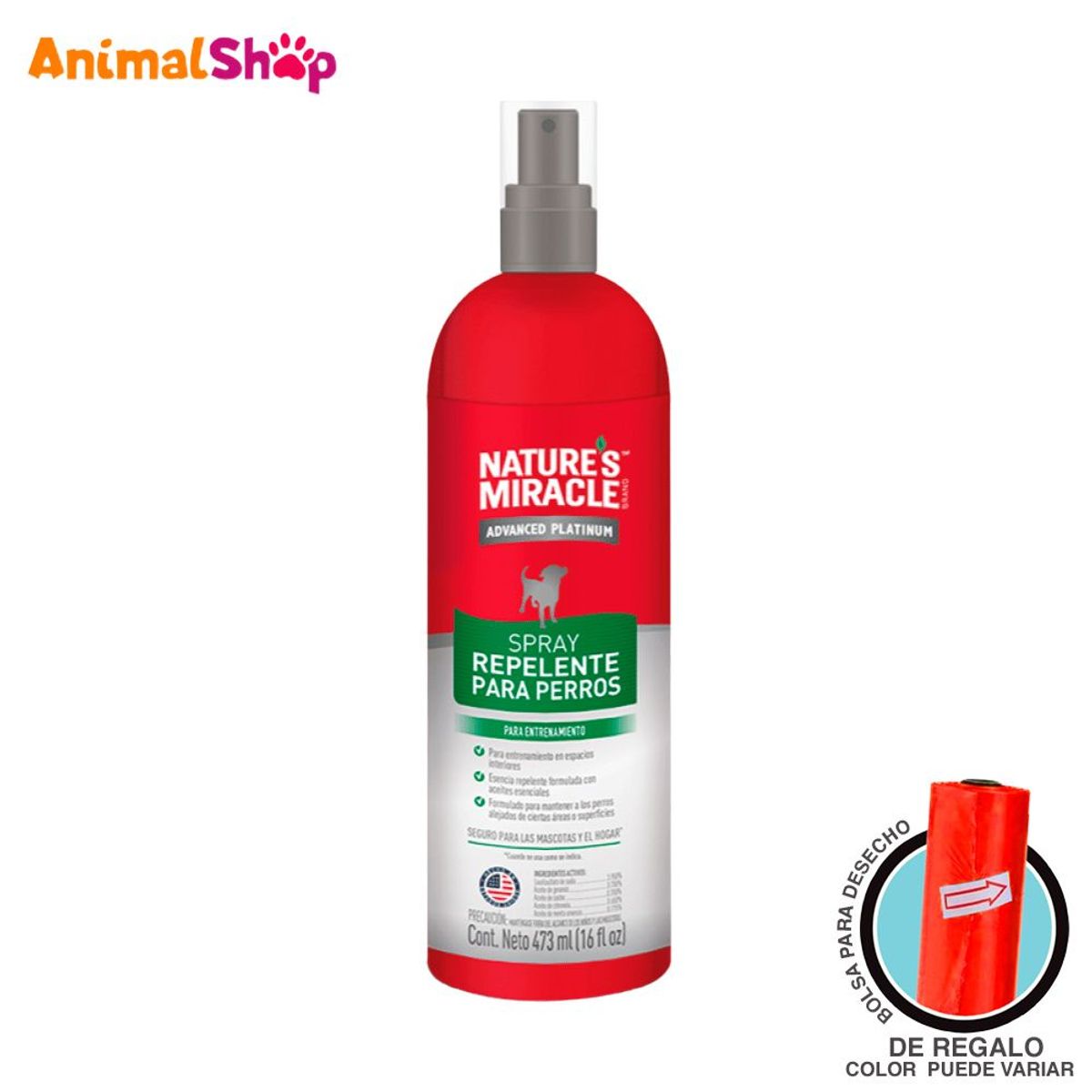 NATURES MIRACLE - Spray Repelente Educador Para Perros NatureS Miracle 473Ml