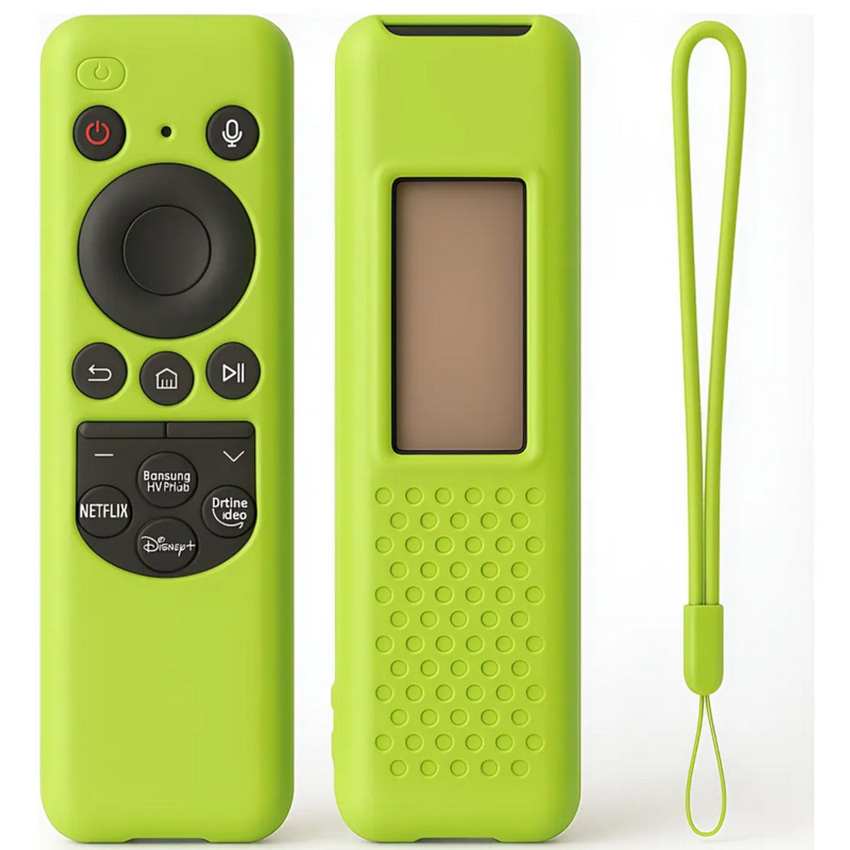 GENERICO - Funda Protector para Control Samsung 2023 Solar – Verde Fosforescente