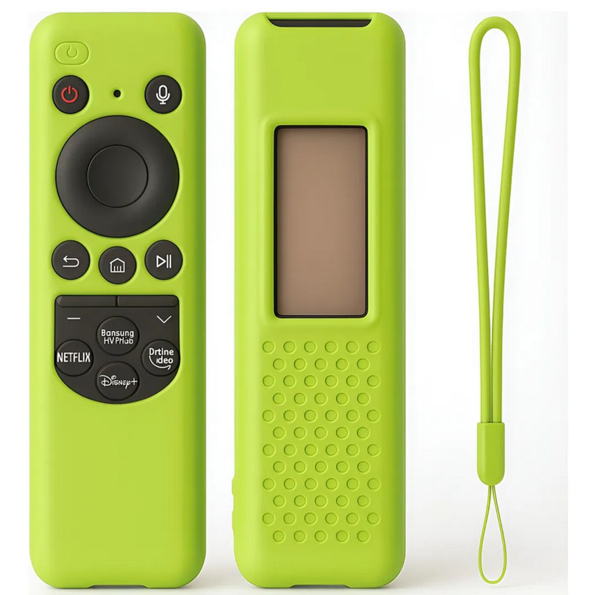 GENERICO - Funda Protector para Control Samsung 2023 Solar – Verde Fosforescente