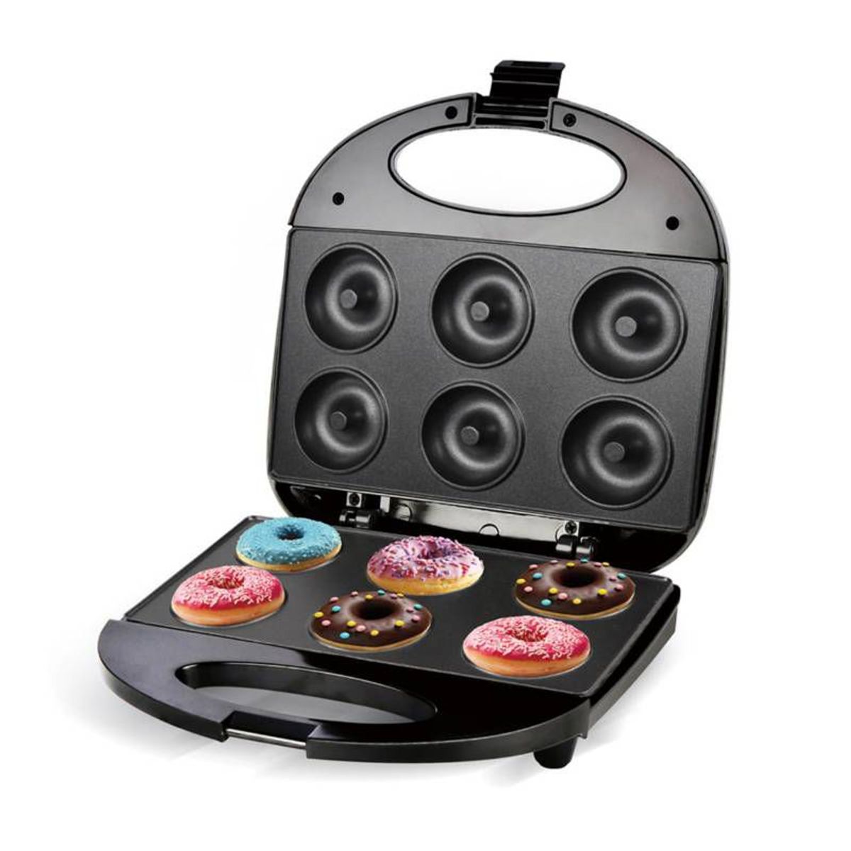 OEM - Máquina Mini Donas Antiadherente Superficie Antiadherente Eléctrica
