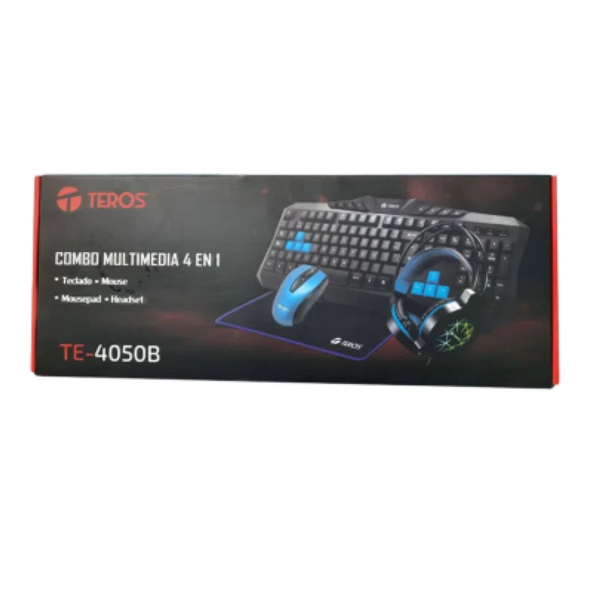 TEROS - Kit Gamning Teros Te-4050B Teclado Mouse Pad Mouse Auricular