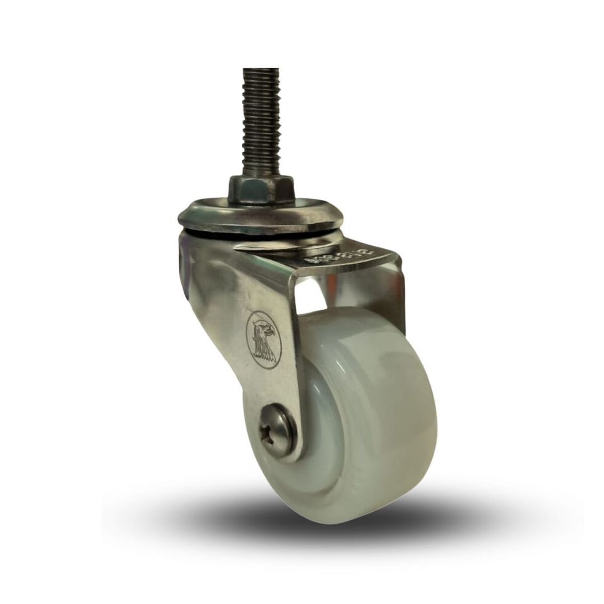 SERRATURE - GARRUCHA ROSCA AC INOX BLANCA 50MM CARGA 50KG