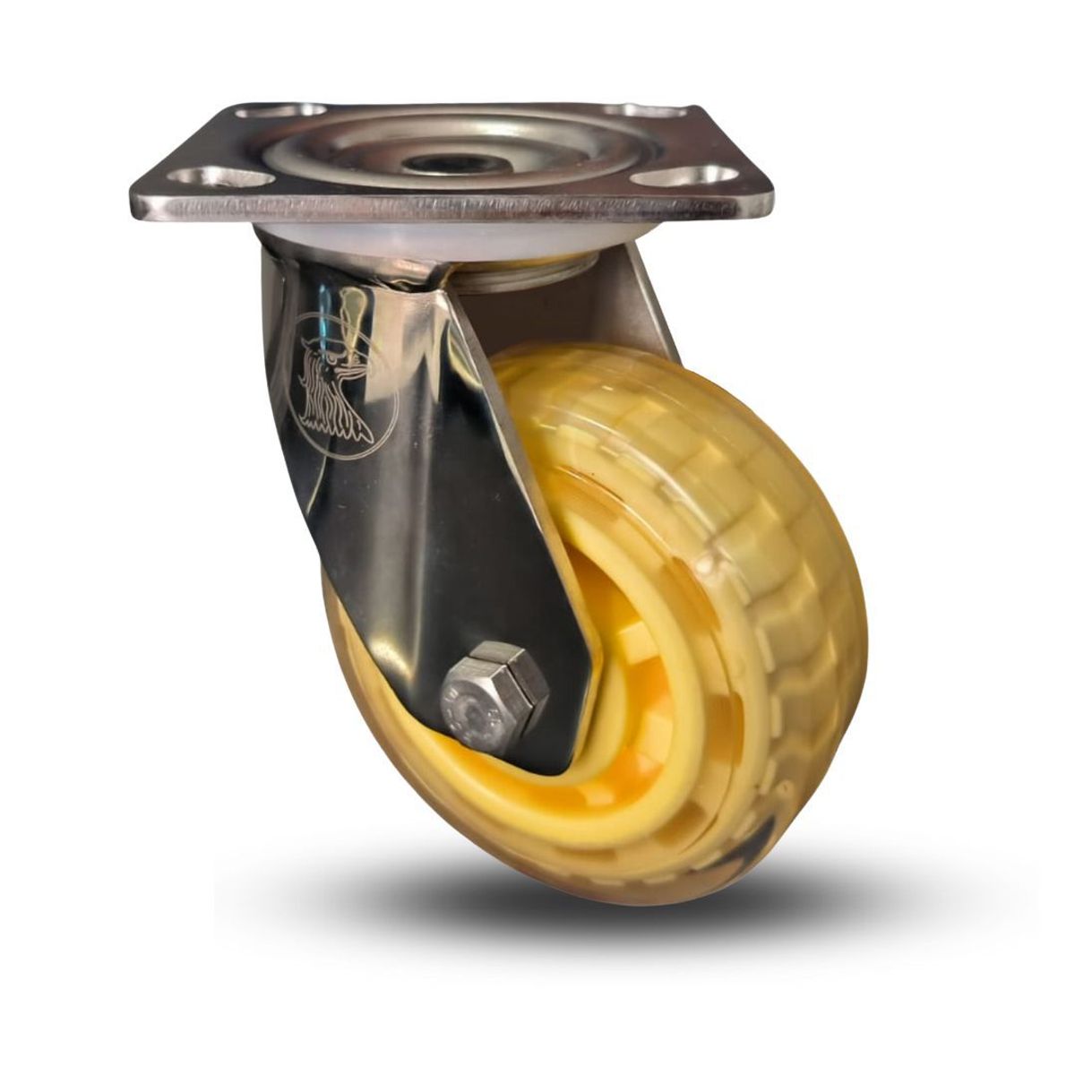 SERRATURE - GARRUCHA AC INOX GIR TRANSP 100MM CARGA 250KG