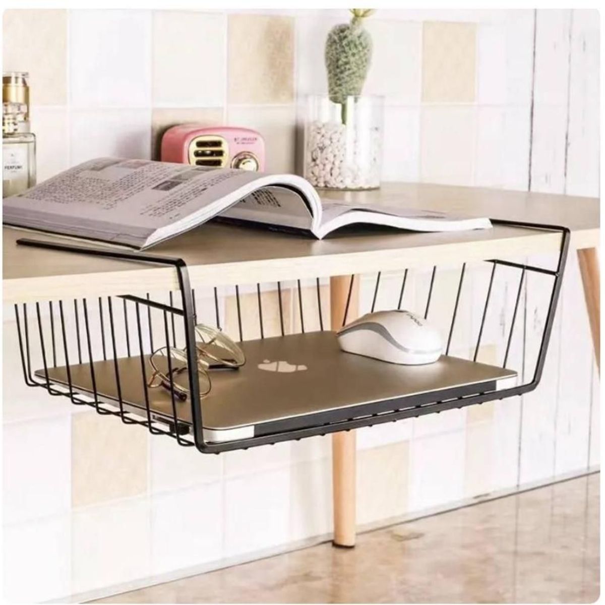 MINARI - Canasta Organizador Colgante de Escritorio Oficina NG 228C