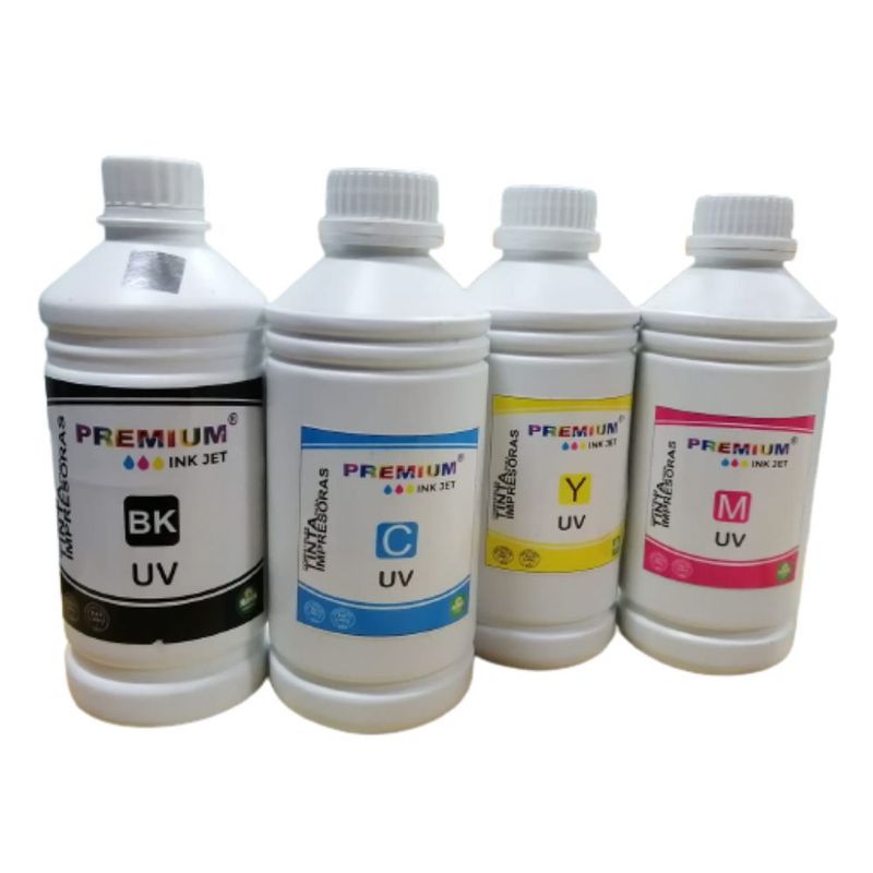 PREMIUM INK JET - Tinta Premium UV Pack Black Cian Yellow Magenta Hp Canon Epson Brother