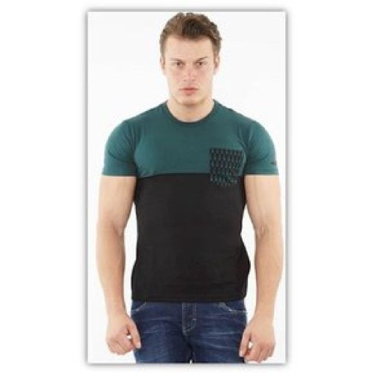 ALDO'S SINCE 1986 - 0104023217-ALDOS-POLO SLIM FIT 2 COLORES BOLSILLO ESTAMPADO GUITARRAS