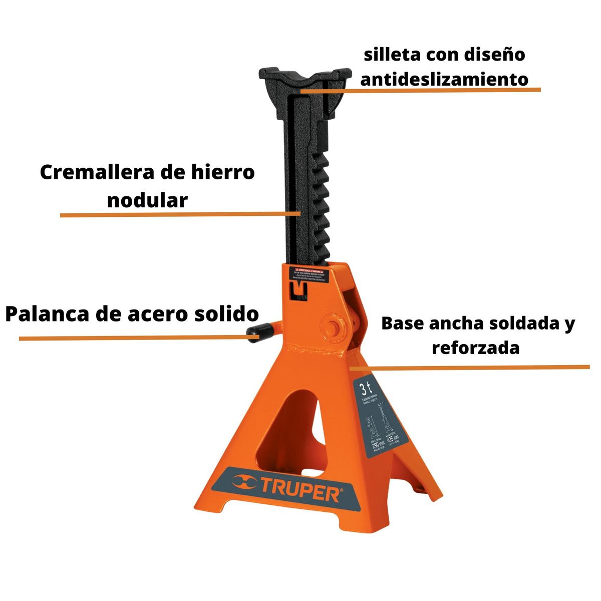 TRUPER - combo 2 Caballetes 3TN +Cama de plástico 40" para mecánico