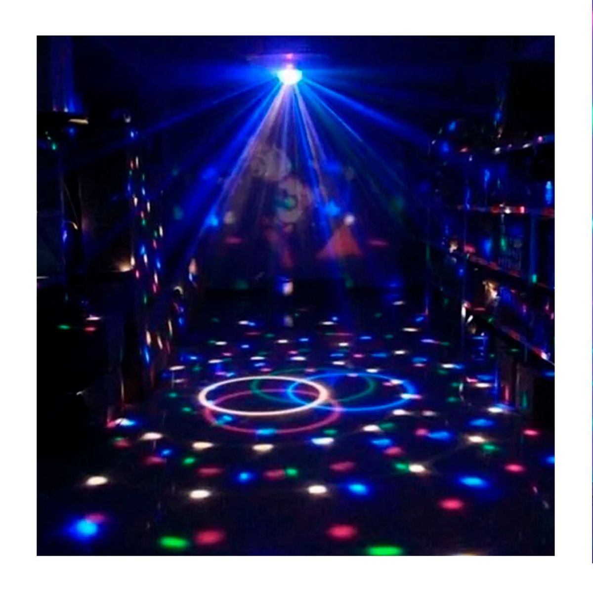 CUBULL - BOLA DE LUCES LED PSICODELICAS AUDIORITMICA PARLANTE BLUETOOTH