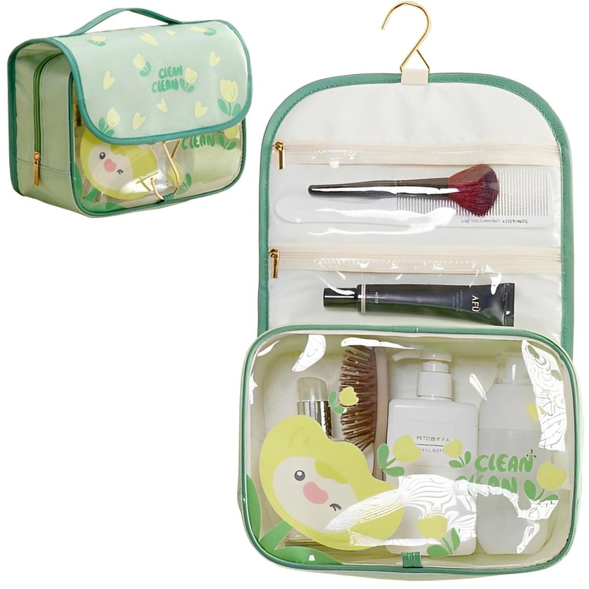 MINARI - Neceser Organizador de Maquillaje Cosméticos Viaje Maleta VD 26N