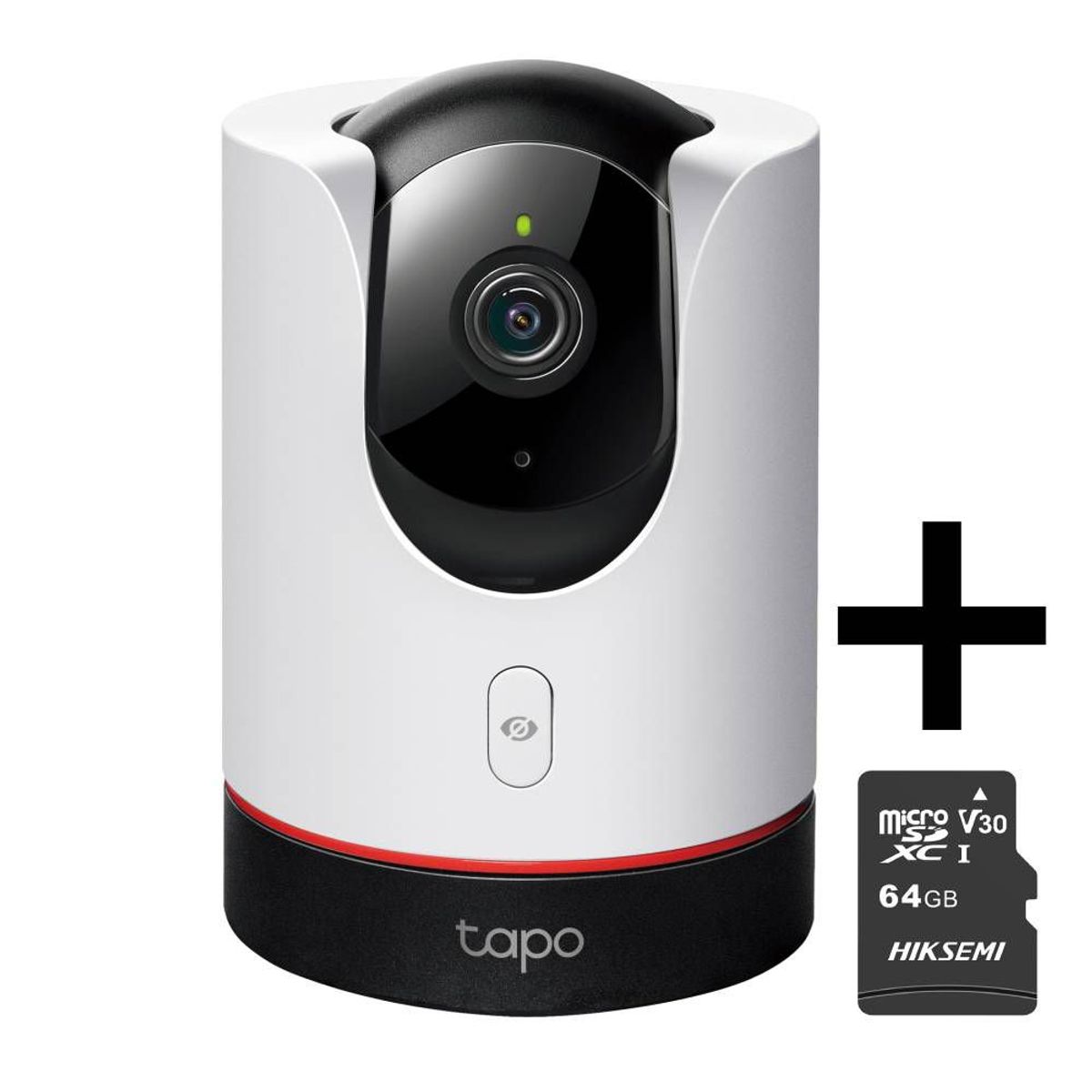 TP LINK - Cámara de Seguridad para el hogar Wi-Fi TAPO C225  MicroSD 64GB