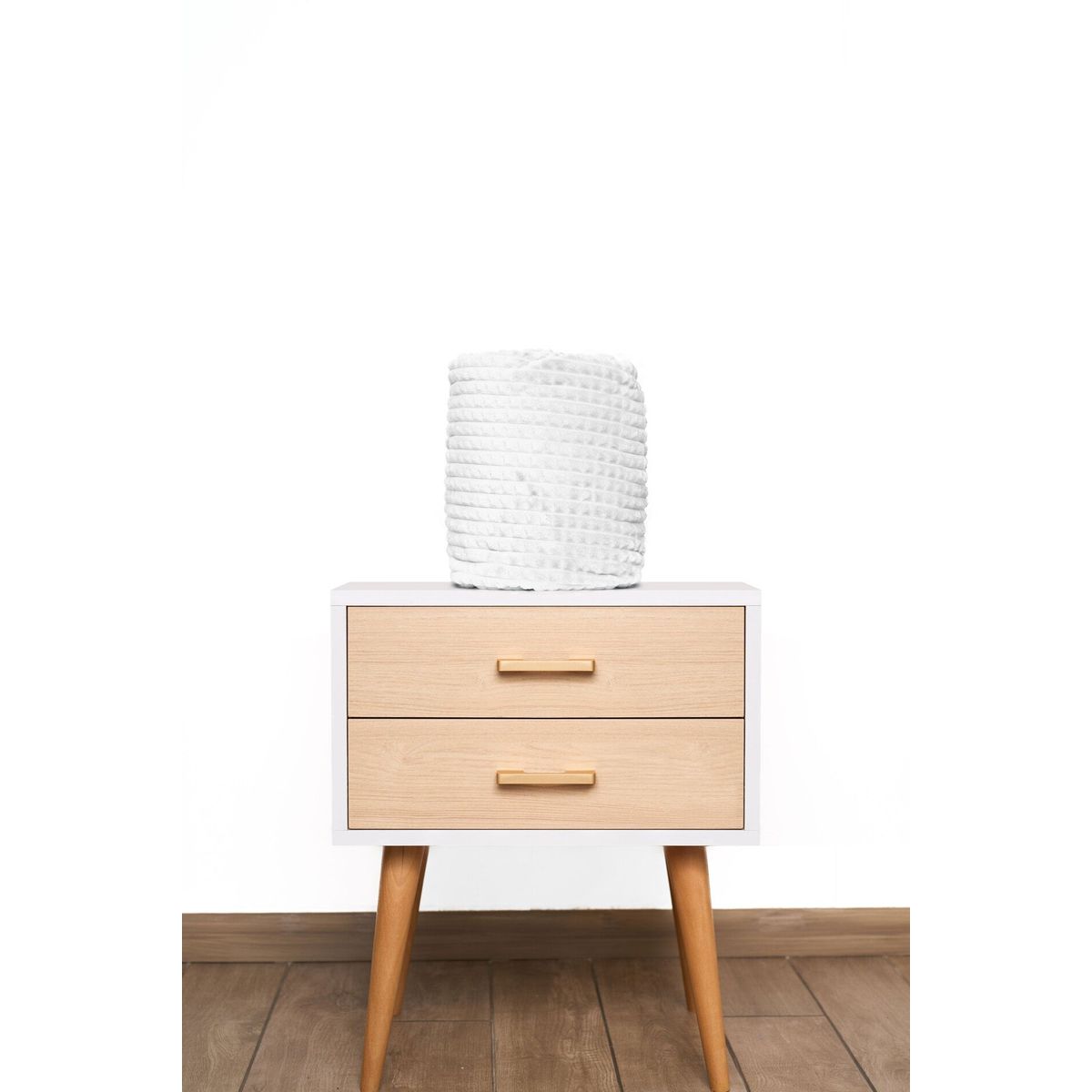 COBITEX HOME - Manta de invierno blanco 230x180cm con textura de corderito cobitex